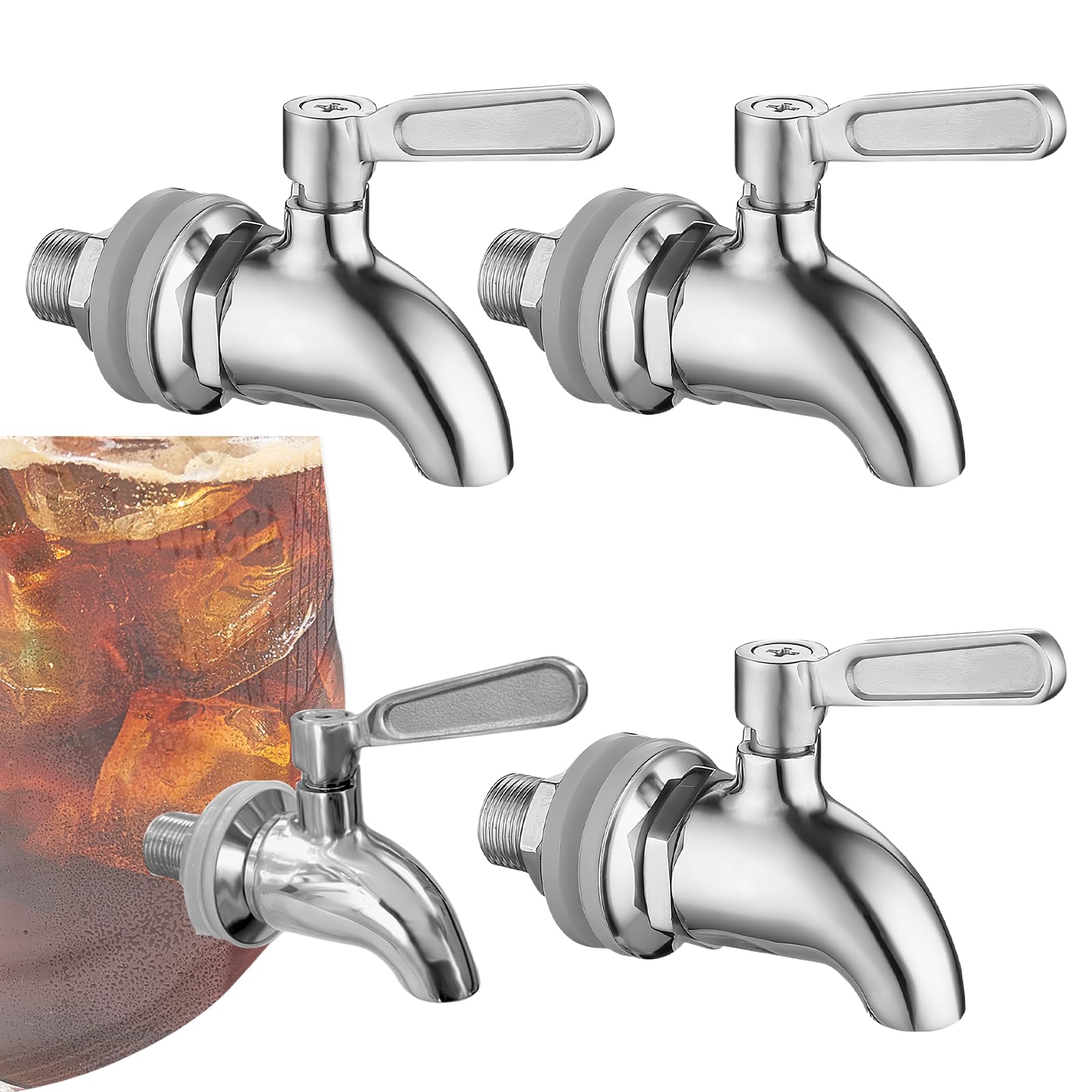 3 dispenser per bevande, rubinetto in acciaio inox, erogatore di bevande, rubinetto di ricambio, rubinetto in acciaio inox, distributore di bevande, rubinetto di ricambio, distributore di bevande,
