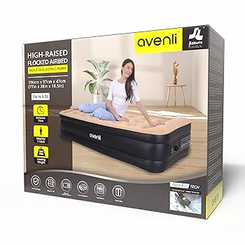 Materasso Gonfiabile AVENLI Autogonfiabile 196 X 97 X 47 Cm