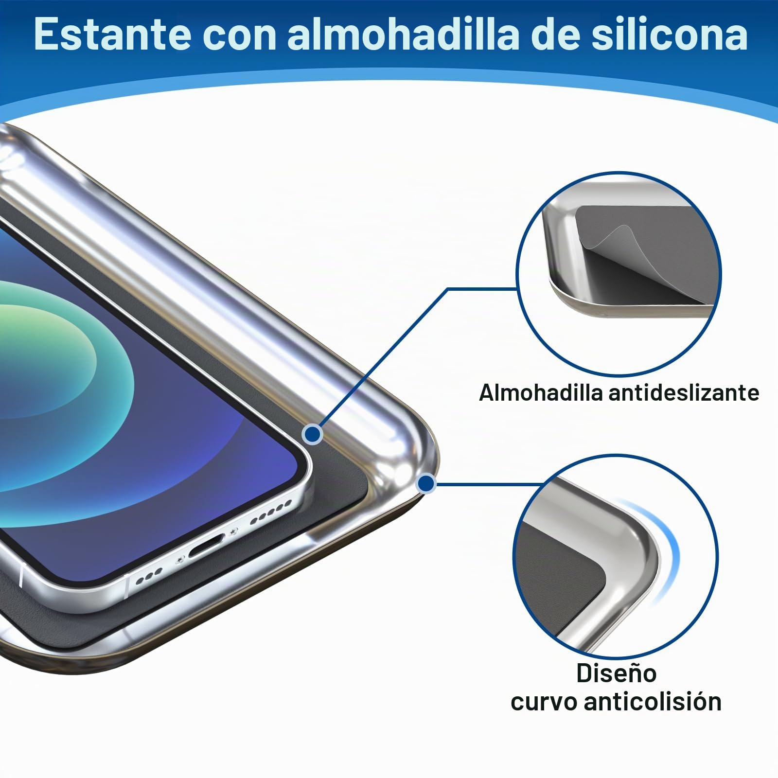 Portarrollos de Papel higiénico Independiente con Estante Superior, Capacidad para 4 Rollos, dispensador de Papel higiénico de baño de Acero Inoxidable, Plata
