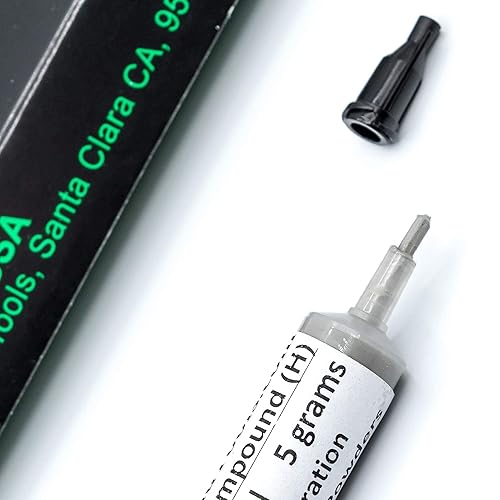 Miniatura 101 de TechDiamondTools - Pasta de pulido compuesto de diamante, grano de 5,000, 2-3 micrones para mármol, vidrio, metal, joyería, resina, plata, cromo