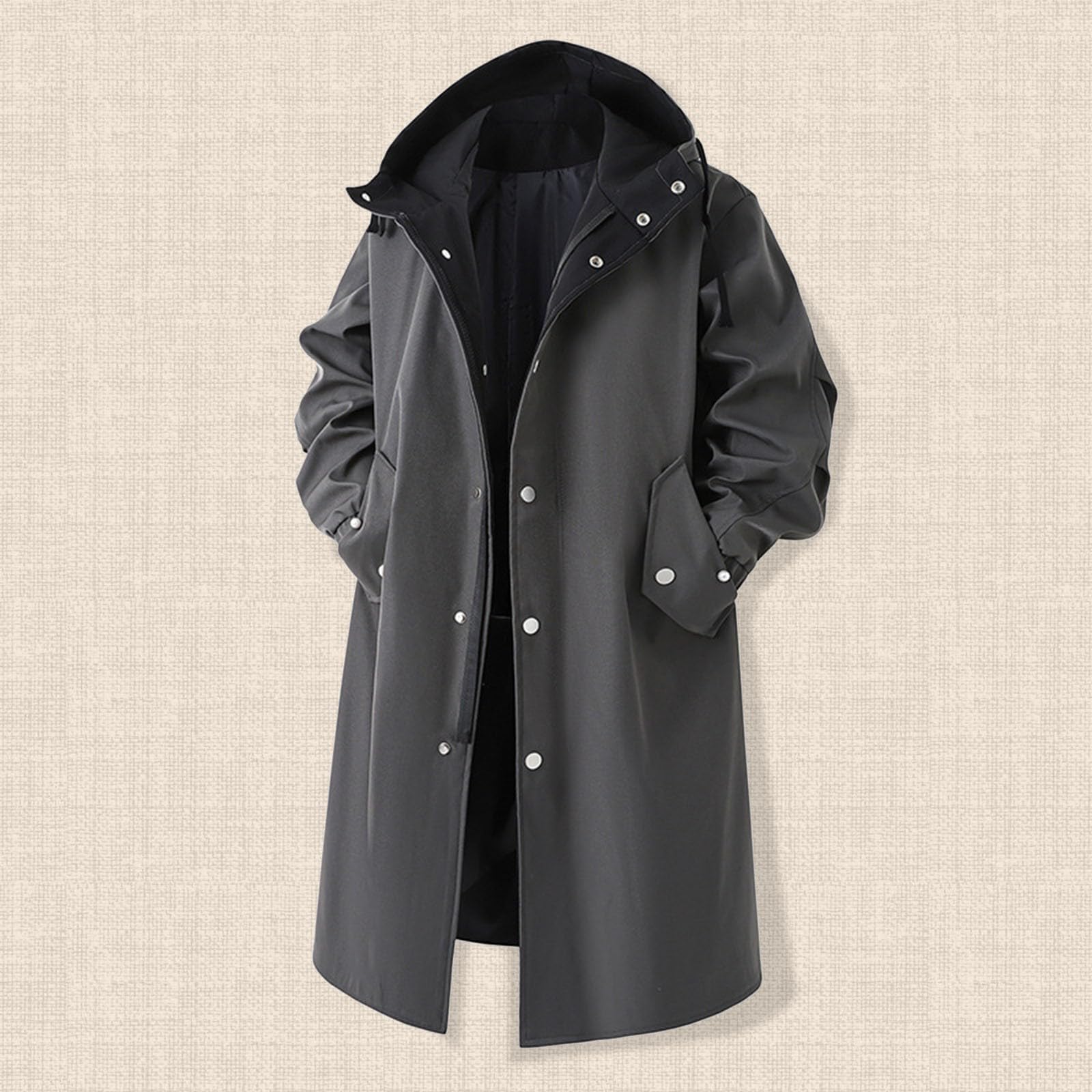 Genérico Chaqueta anorak ligera cortavientos con capucha para deportes al aire libre, senderismo, camping, ropa casual