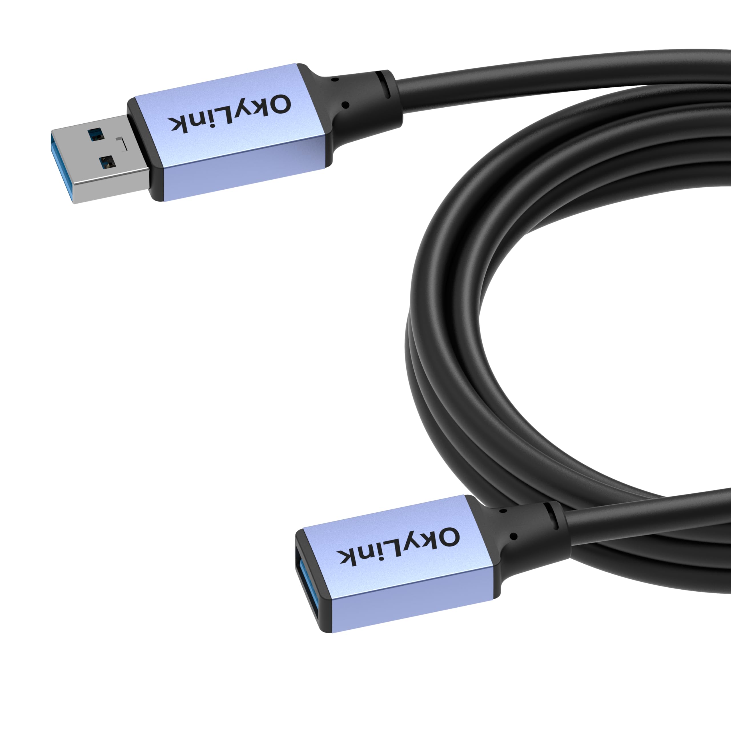 OkyLink USB 3.0/3.2 Gen 1 przedłużacz USB-A na USB-A, 5 Gb/s, 2 m