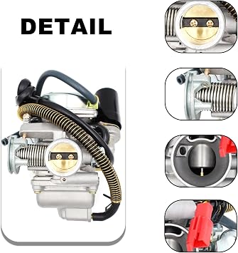 GY6 Carburetor 150cc for Carburador Para Moto 150cc Engine PD24J Carburador 150cc Scooter Parts Motorcycle Replacement Carburetor