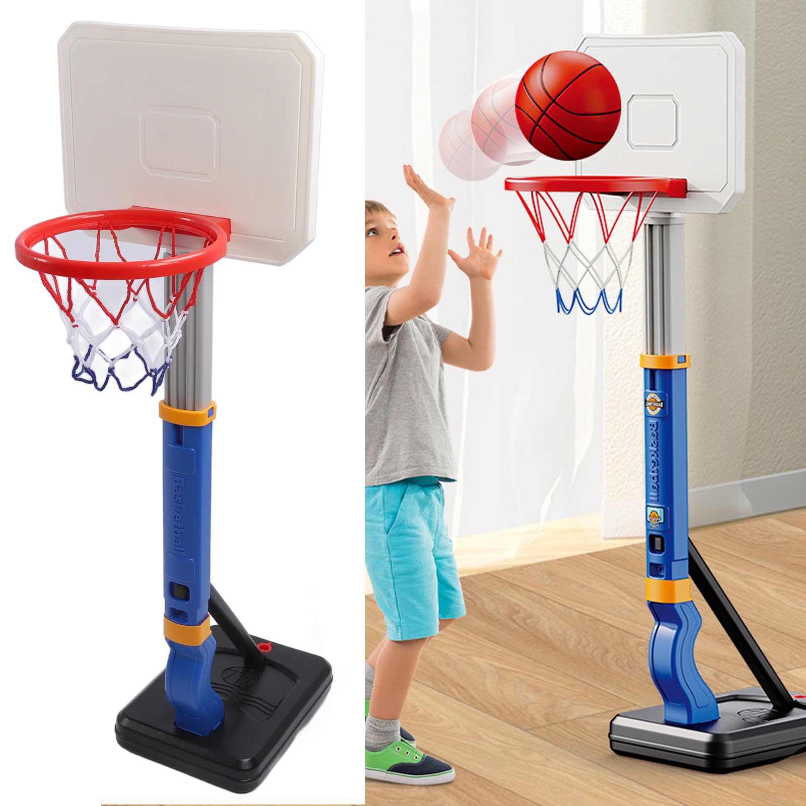 Pool-Basketball-Schleife, wasserdichte Schwimmbad-Basketball-Schleife Zum Zusammenbauen und Spielen, Tragbar für Familienunterhaltung