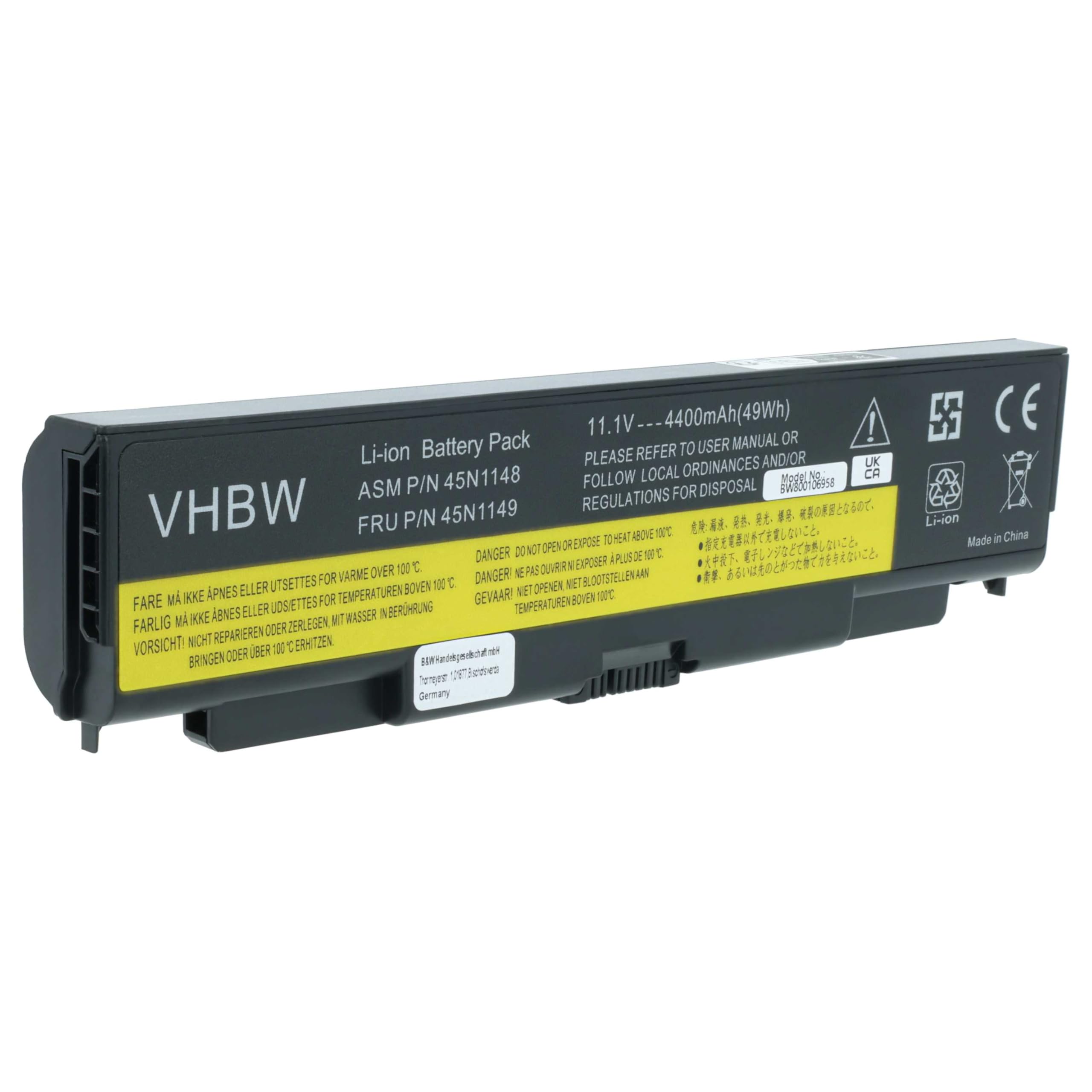 vhbw Batería Compatible con Lenovo ThinkPad L540 20AU002Q