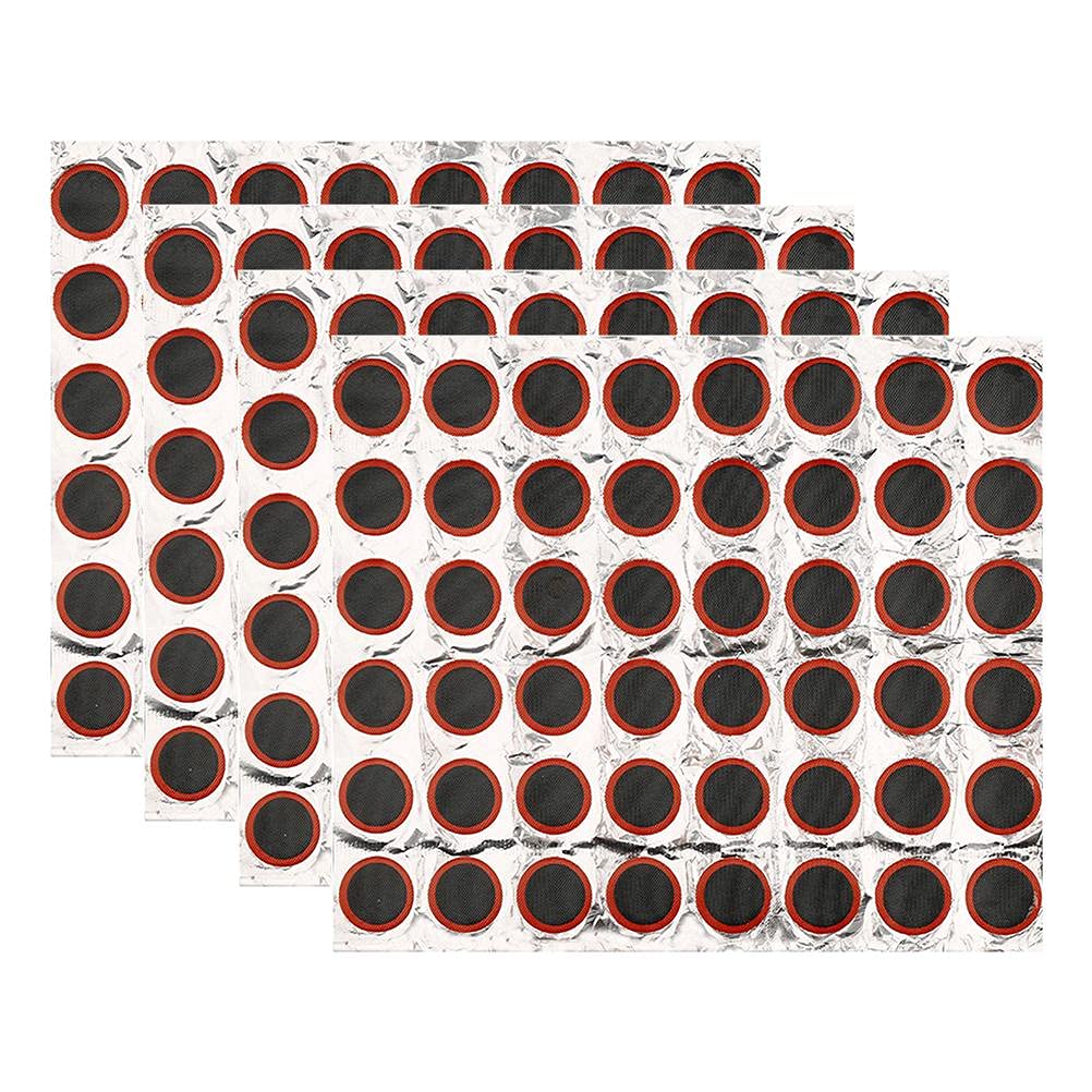 HUSHUI4 Sheets of Mountain Bike Tyre Repair Patches Total 192 Pieces Puncture Repair Patches Inner Tube Tyre Repair Kits Bicycle Tire Repair Patch Round