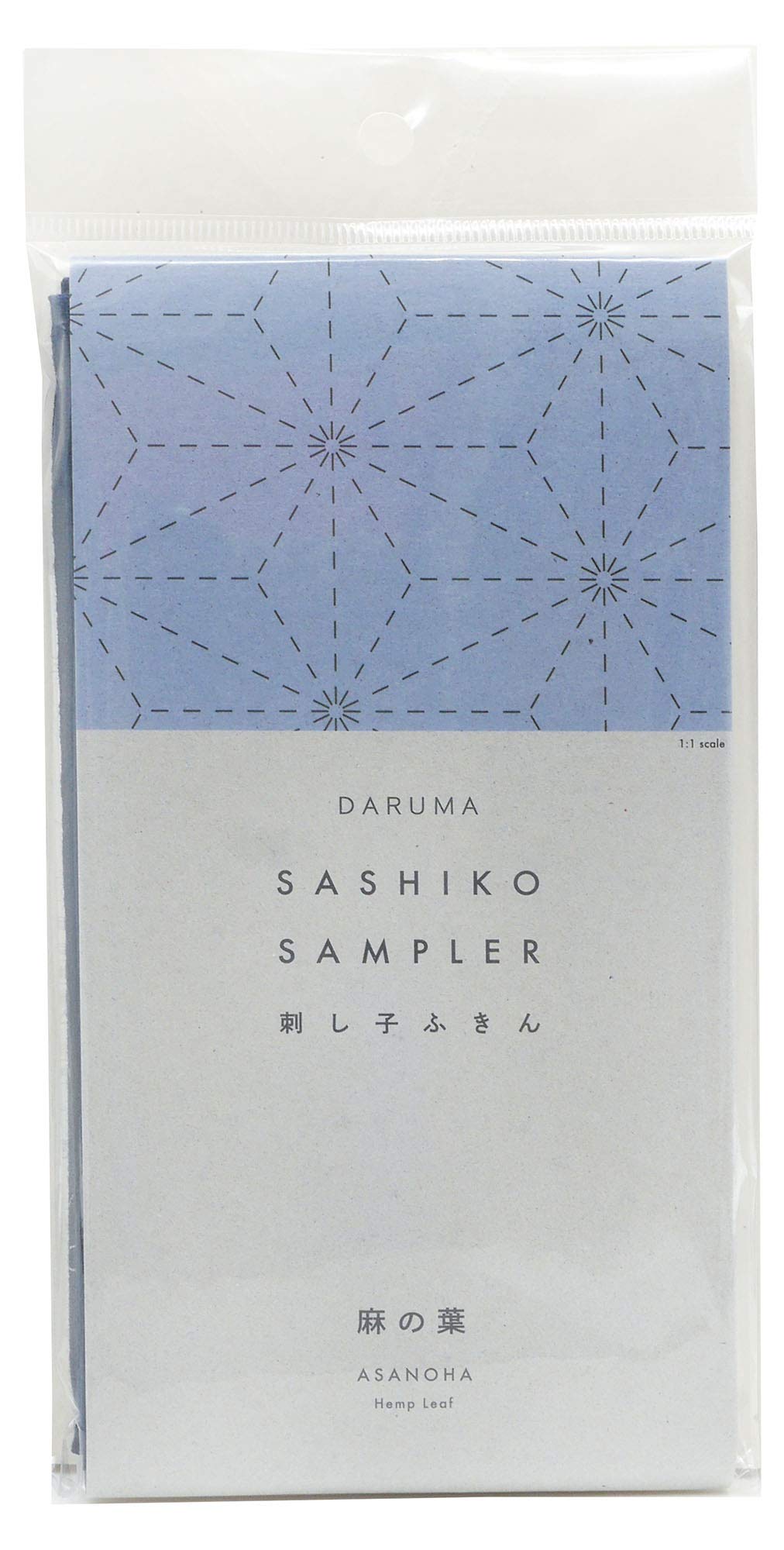 DARUMA Sashiko Sampler Original Cloth Navy Color (Hemp Leaf)