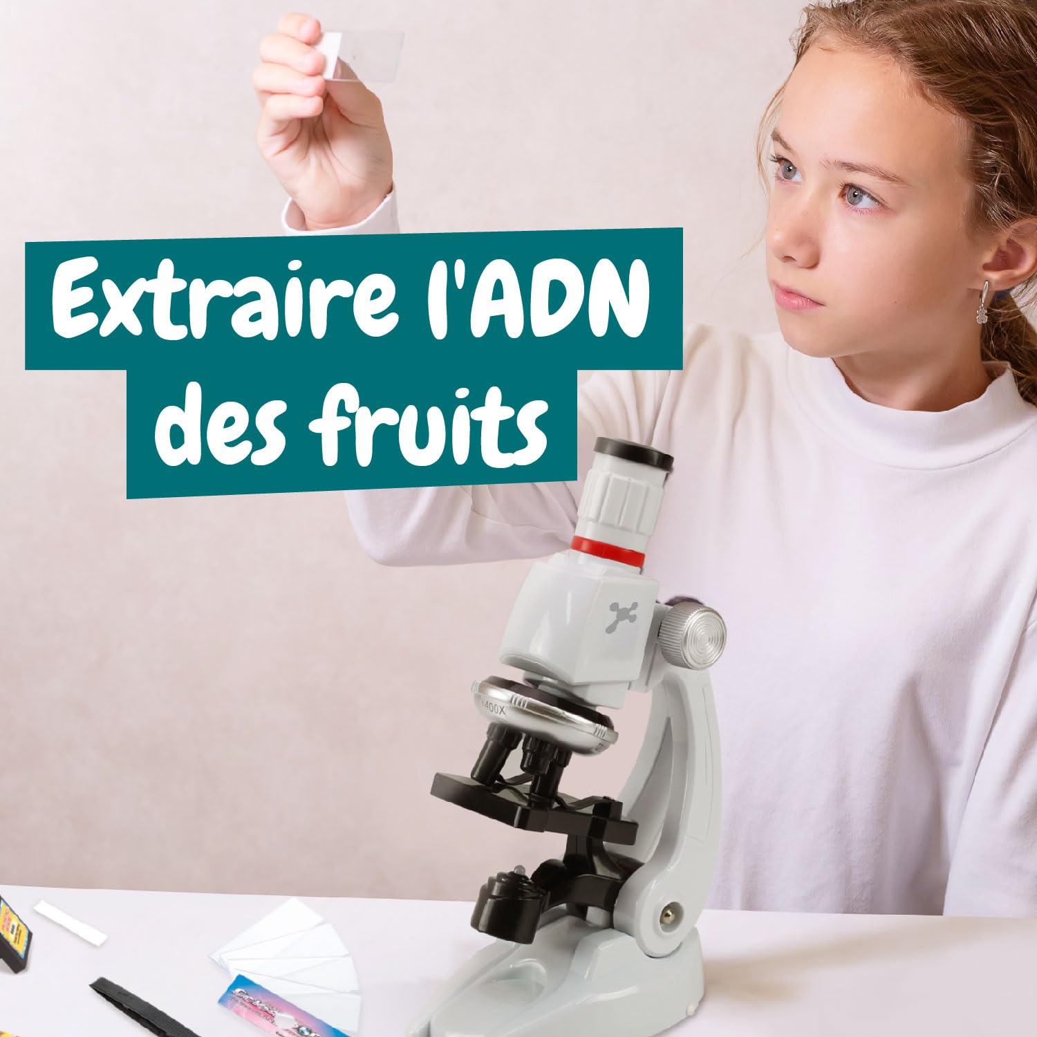 Science4you Microscope Lab: Microscope pour Enfants, Kit Éducatif avec Livre d'Expériences et 11 Outils de Laboratoire, Cadeau 6-12+ Ans