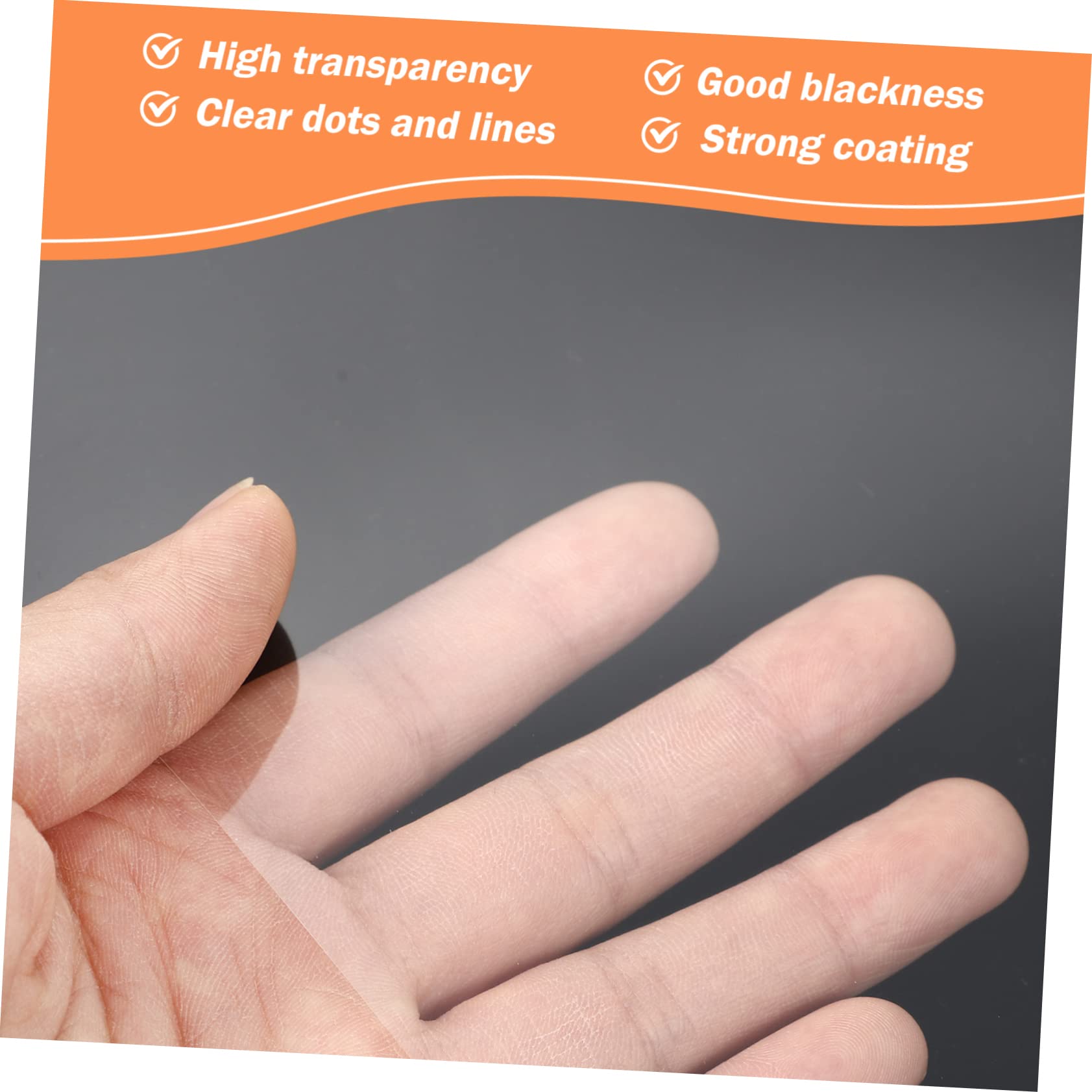 NAMOARLY 20pcs Film Clear Print Photographic Paper Transparency Paper for Screen Printing Transparent Jet Printable Transparency Paper A4 Transparency The Pet