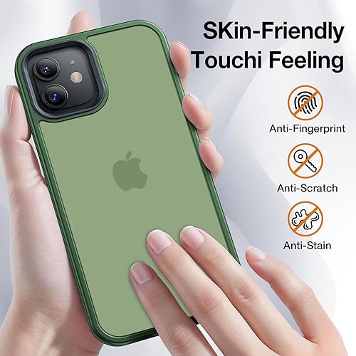 Miniatura 4 de Funda para iPhone 12, a prueba de golpes, para iPhone 12 Pro, protección contra caídas de grado militar, parte trasera dura, delgada, translúcida