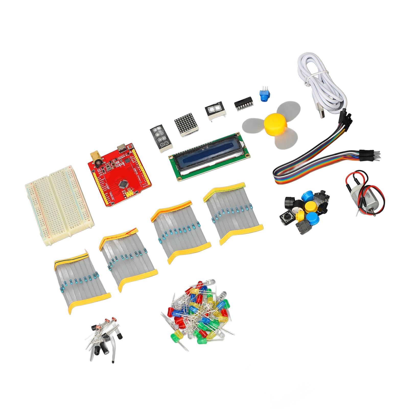 Generic Kit Completo di Programmazione Fai-da-te per Scratch e Mixly con LED e Sensori per Studenti e Hobbisti Plastica ABS