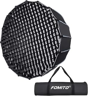 Parabolic Softbox 35.4 inch/90cm Quick Setup Deep Soft Box II with Honeycomb Grid and Bowens Mount for Studio Monolight LED Light Photography