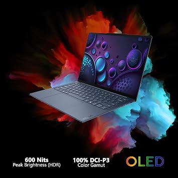 Lenovo Yoga Slim 7X Laptop 14 WUXGA OLED Touch (100% DCI-P3, 400nits) 6-core Snapdragon X2 Plus (Up to 80 Tops) 16GB RAM 1TB SSD Backlit for Creator Designer Business Professional Win11 ICP Acc