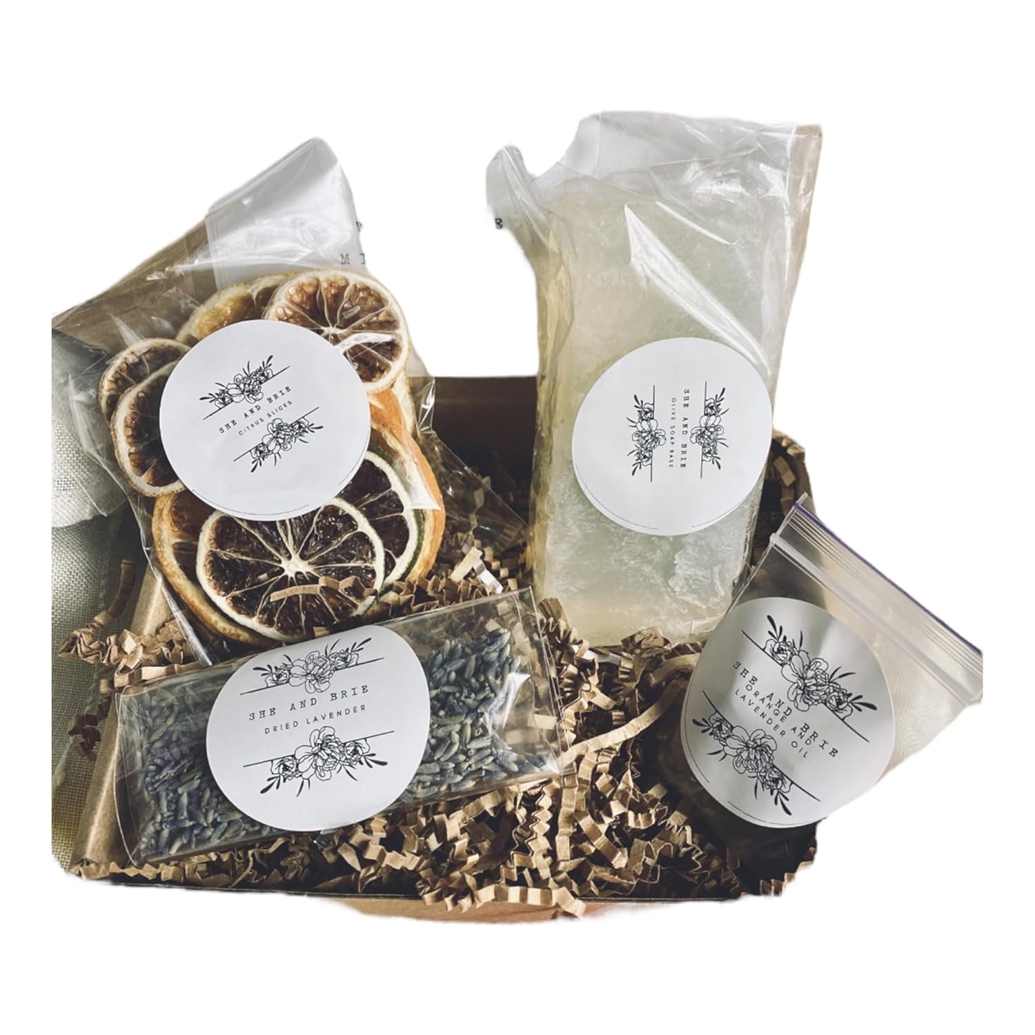 She And Brie Breastmilk Soap Kit| DIY Breast Milk Soap Making Kit/Olive Base/DIY Soap Making For Mamas/Gift For Mom of Baby/New Mom Gift/Baby Wash Acne, Eczema
