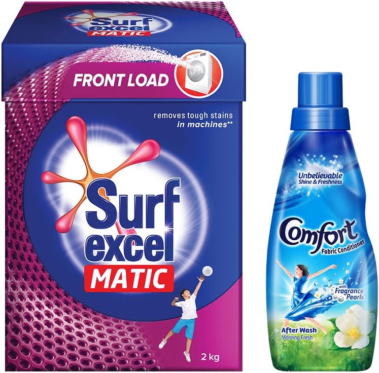 Surf Excel Matic Front Load - 1 kg with Comfort Fabric Conditioner - 400 ml