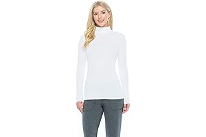Women's Long Sleeve Mock Turtle-Neck Top