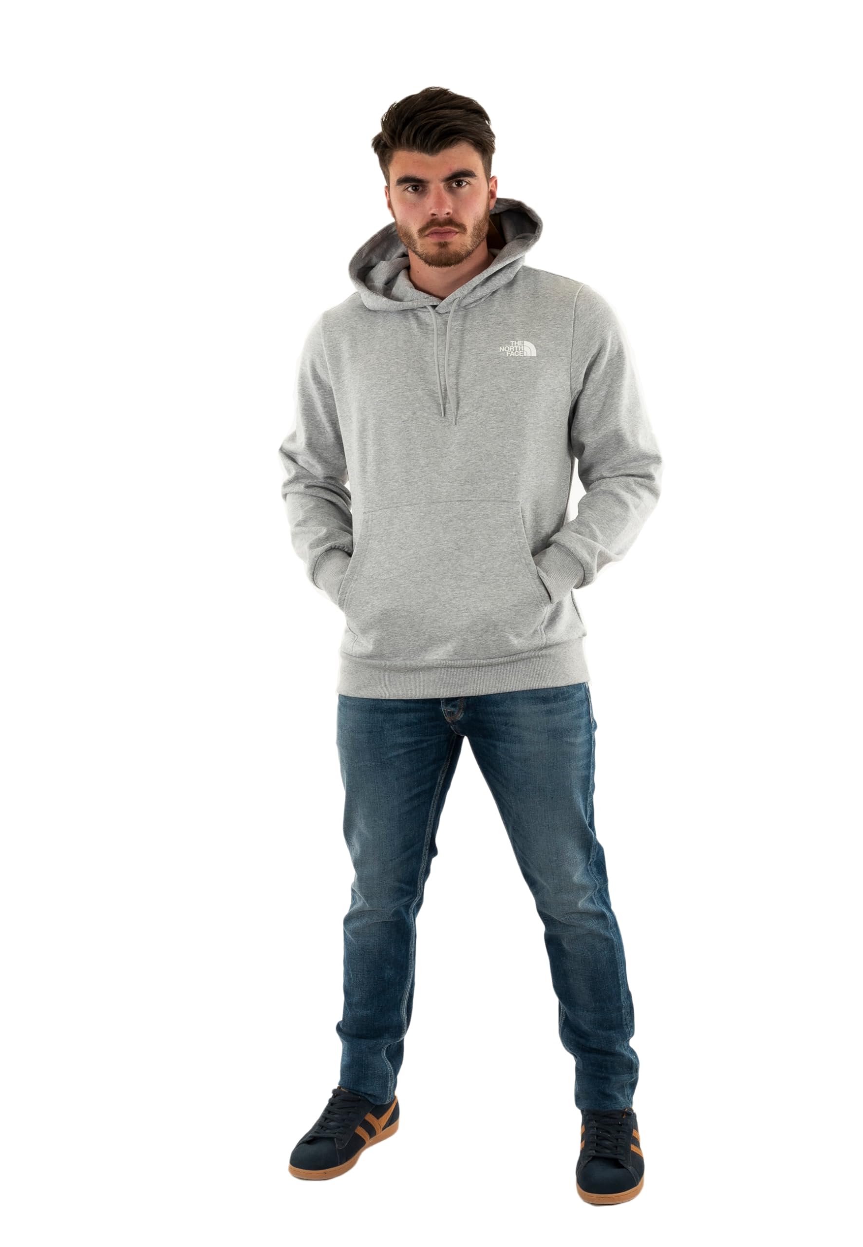 The North Face Men's Simple Dome Hooded Sweatshirt, Tnf Light Grey Heather, XXL