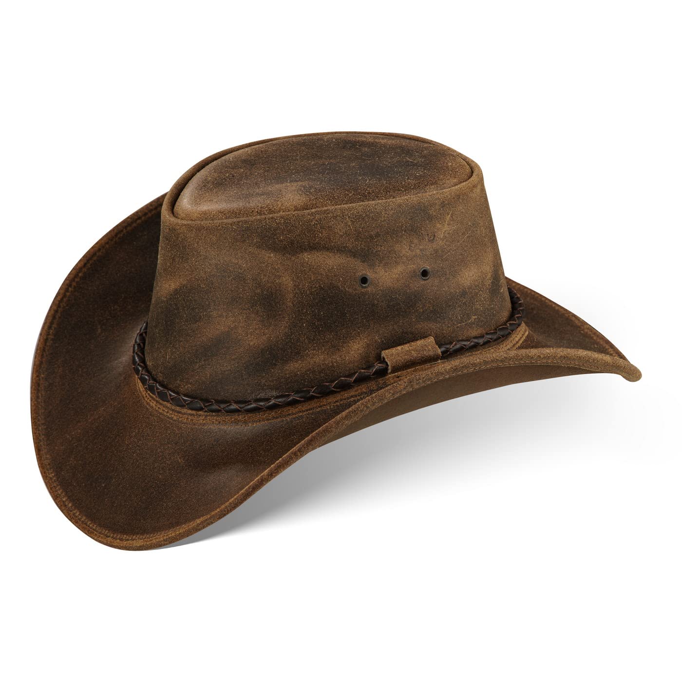 NEMI Cowboy Leder Hut Damen Herren 3 Farben