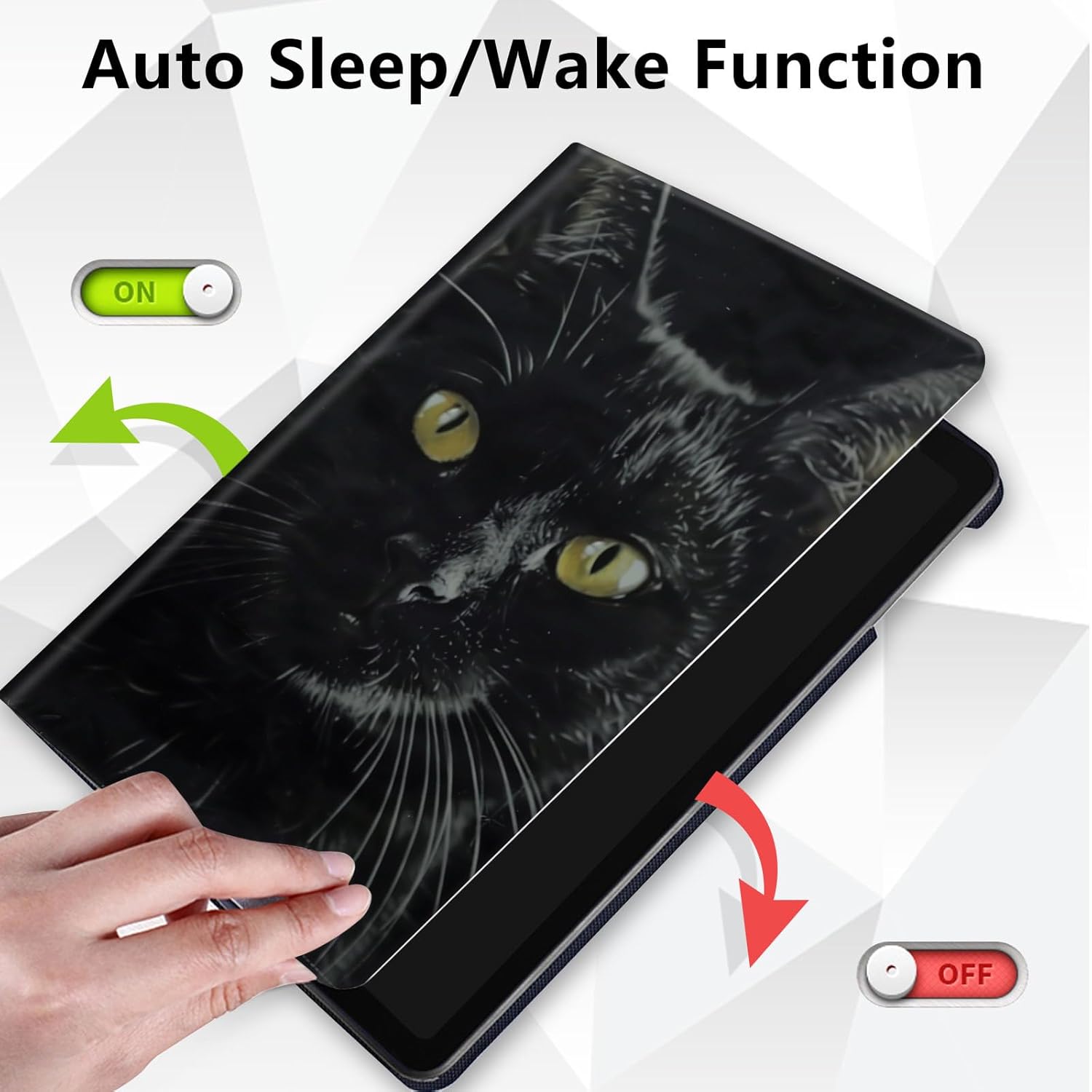 for Amazon Kindle Fire Max 11 Case (13th Generation, 2023 Release) 11",360 Degree Rotating Stand Smart Protective Cover Case for Amazon Fire Max 11 (2023 Release),Cute Funny Cat