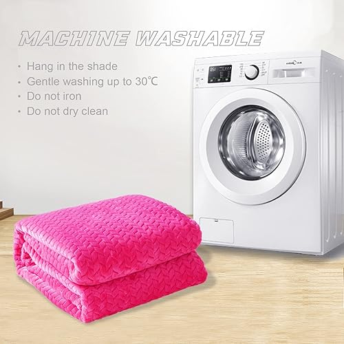 Miniatura 9 de Exclusivo Mezcla - Manta de vellón tipo cobija para sofá, de 50 x 70 pulgadas, mantas suaves y acogedoras de franela jacquard, cobijas ligeras,