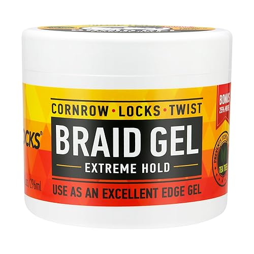 AllDay Locks Gel Edge Gel de control de bordes de sujeción extrema Sin descamación picazón o puntas abiertas Estilo duradero para trenzas