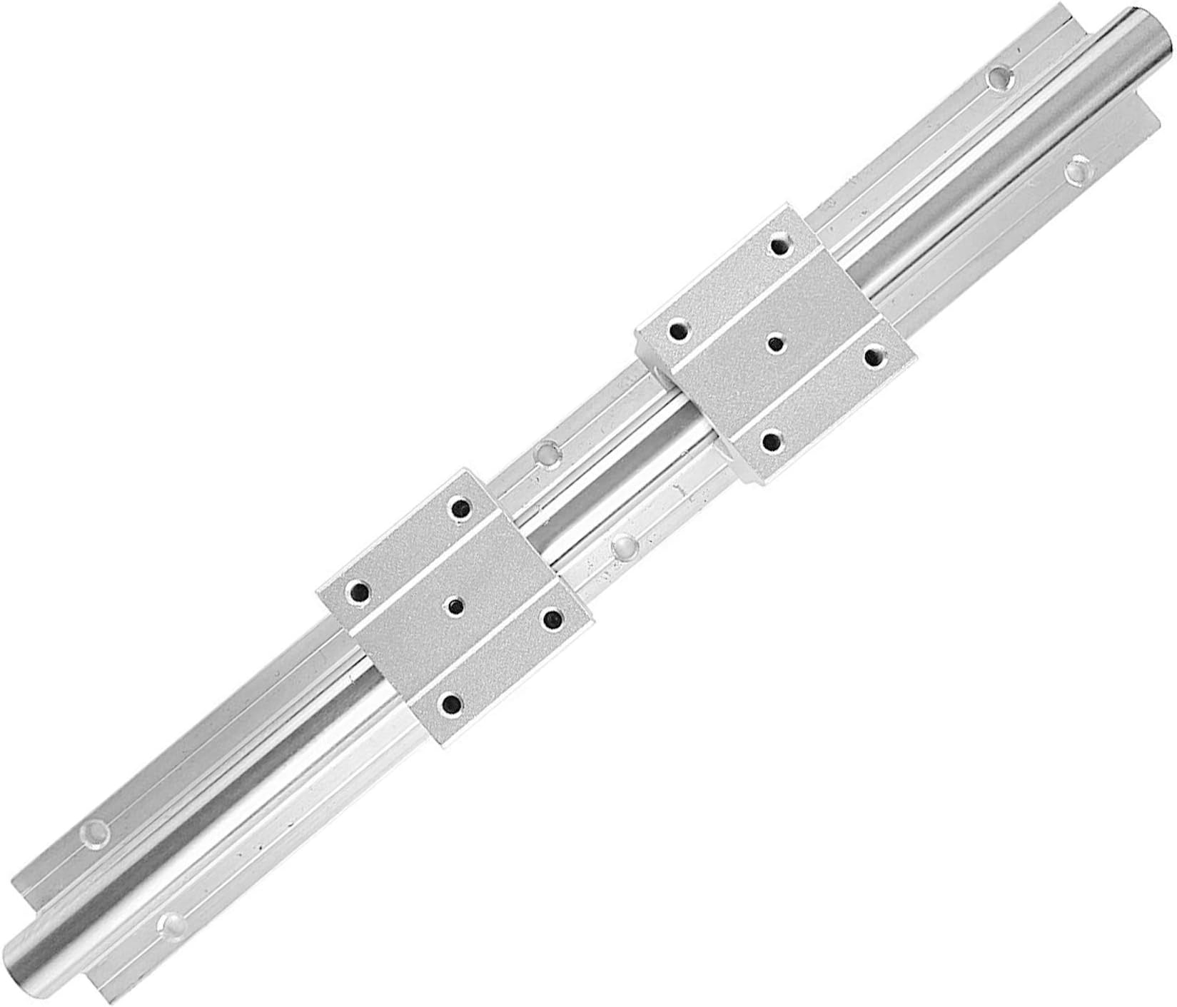 Linear Rail CNC Parts SBR20 700mm/ 27,56inches 20mm Fully Supported Linear Rail + 2pcs SBR20UU Block Bearing