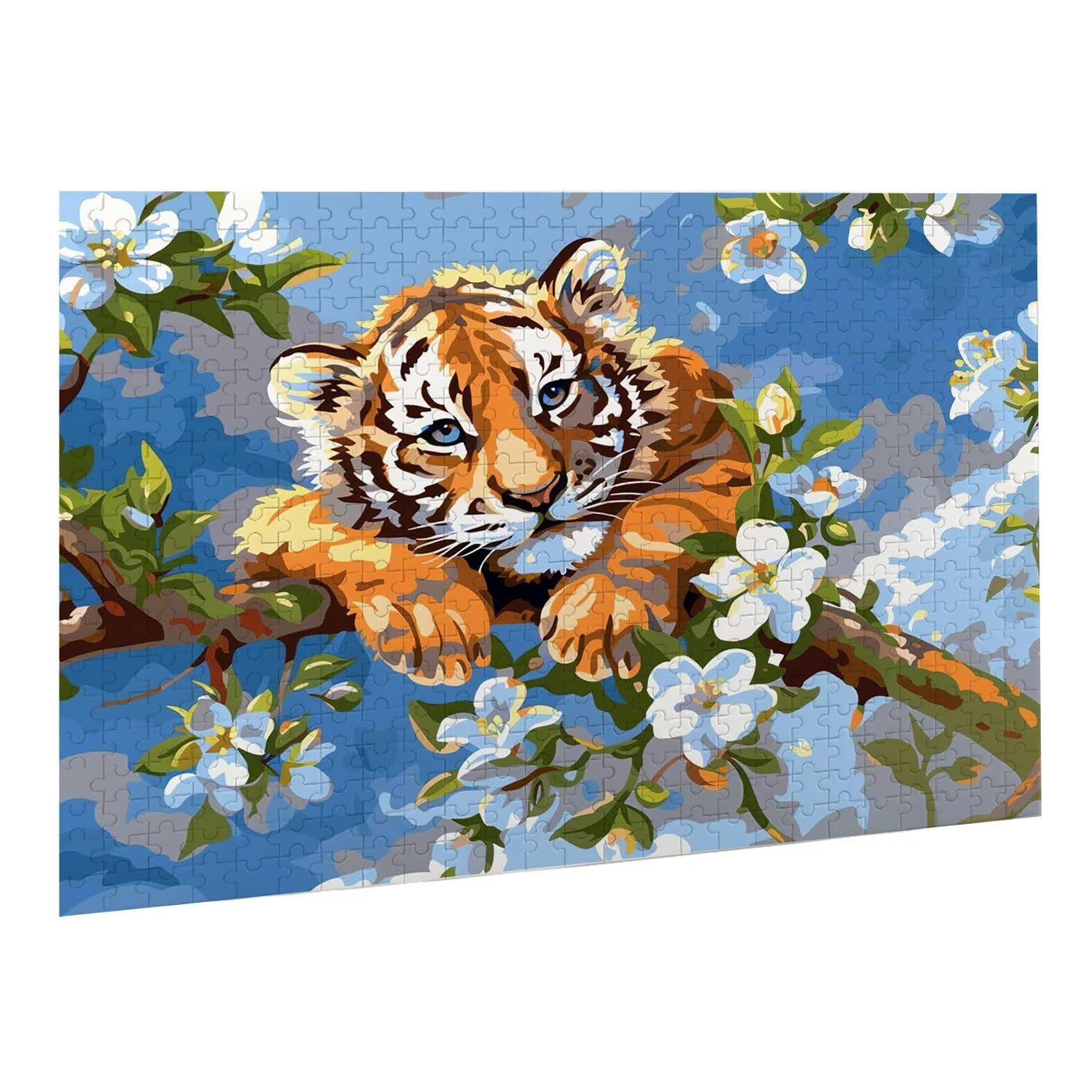 Jigsaw Puzzle, 4000 Pezzi Puzzle Classici, Tigre Puzzle Rilassamento Intelligence, Mpossibile Difficile Puzzles impegnativo per adulti Puzzles per Gioco Familiare, Regalo per Amore Amico Fiore K0F-280