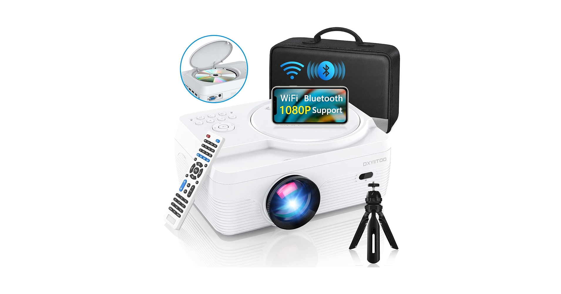 【ほぼ新品】DXYIITOO PD-201 プロジェクター 本体 Dxyiitoo PD-201 Bluetooth Mini Proejector Review