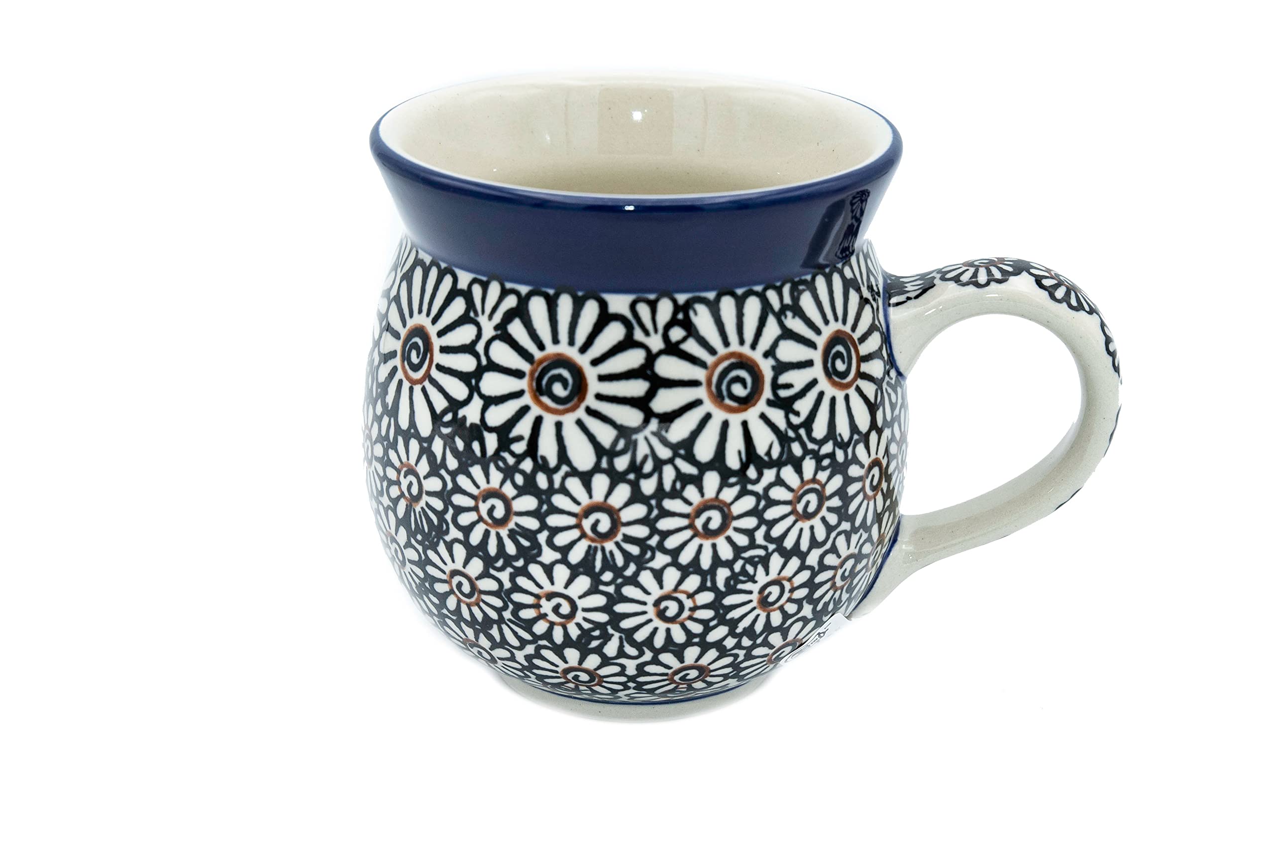 Polish Pottery 12 oz Bubble Tea/Coffee Mug