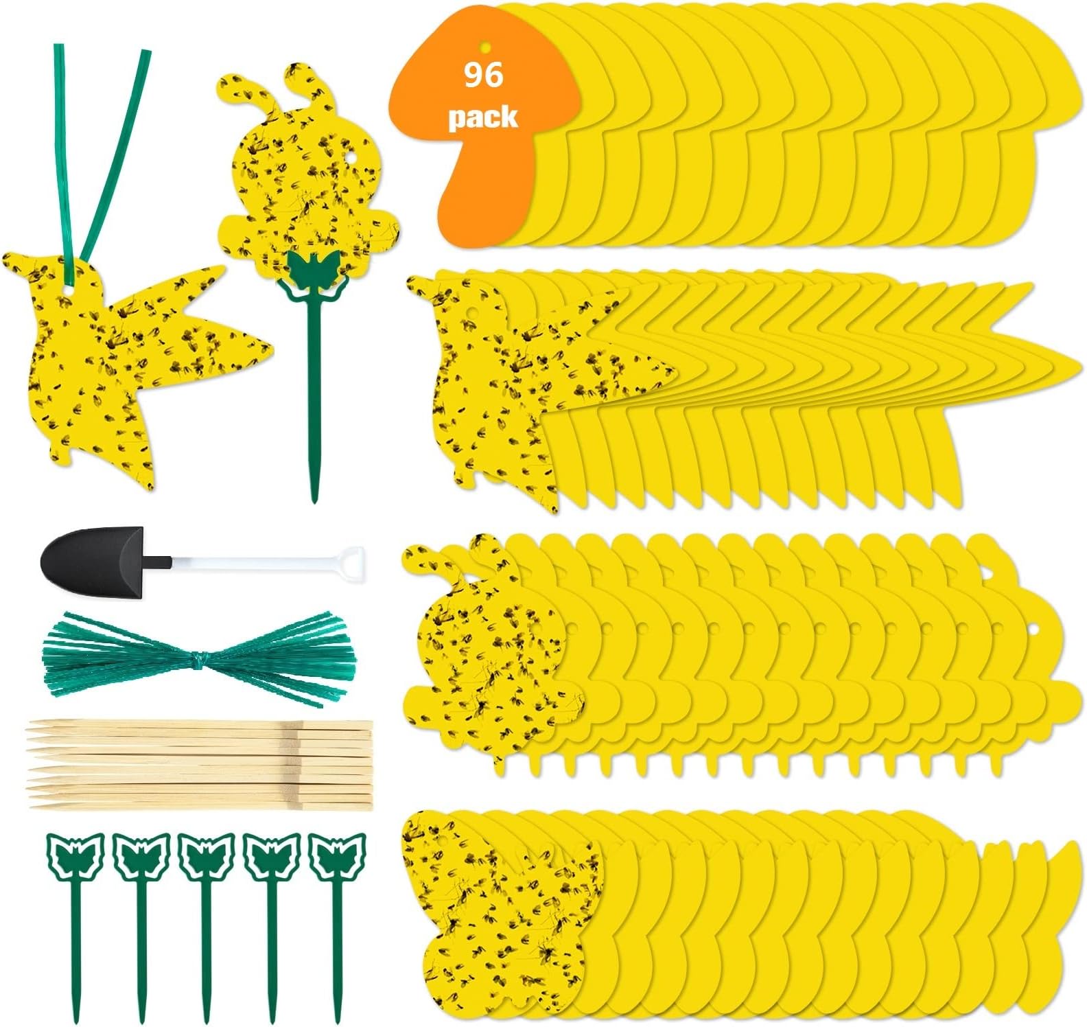 Amazon.com : MAXGUARD (30 Pack) Yellow Stake Sticky Insect/Bug Traps ...