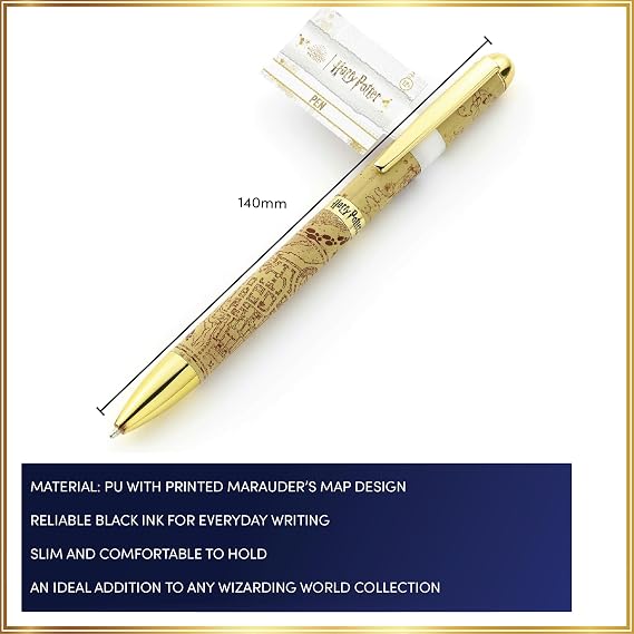 Harry Potter Marauders Map Printed Barrel Pen