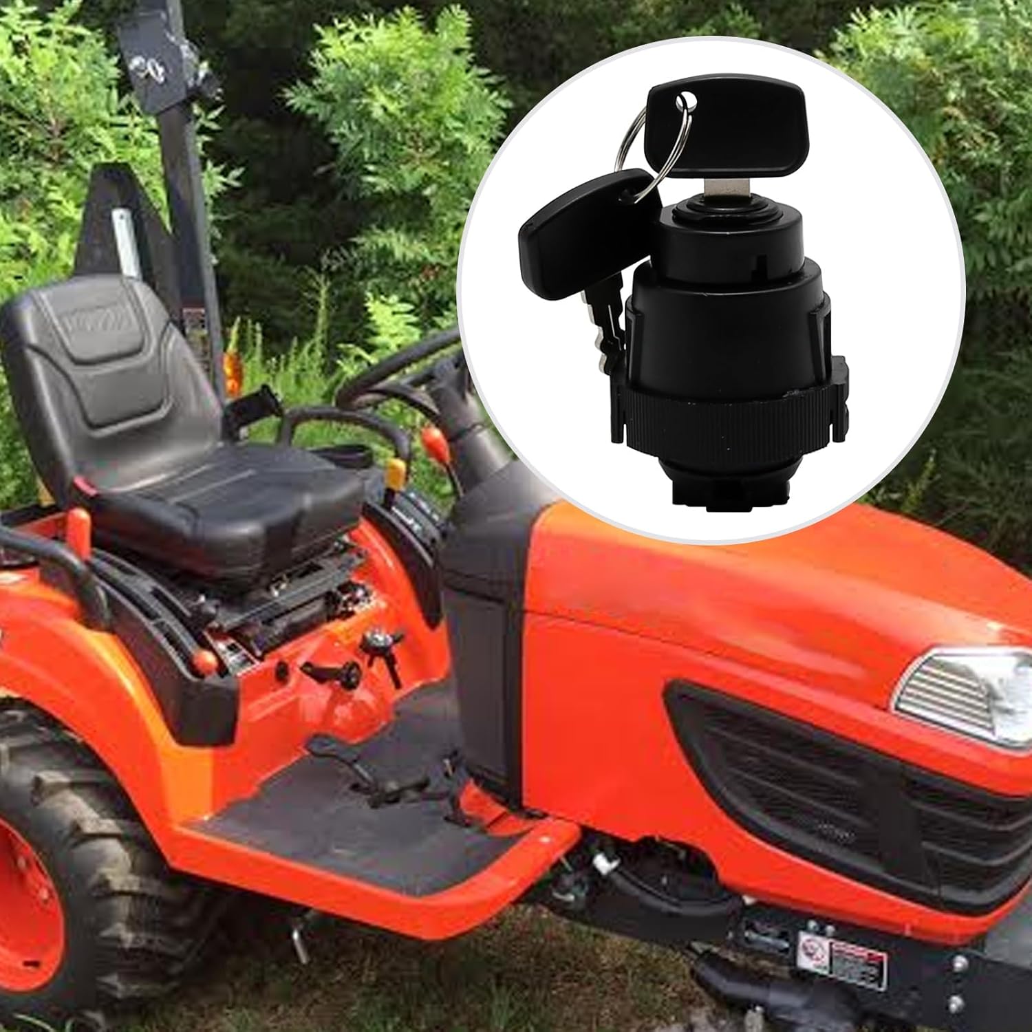 1900-0932 Ignition Switch Replacement for Kubota Tractor BX1850D BX F GR RTV ZD Series Mower RTV500 RTV900 RTV1140 ZD1211 ZD221 ZD321 ZD323 ZD326 ZD331 K7571-62102 K7571-62112
