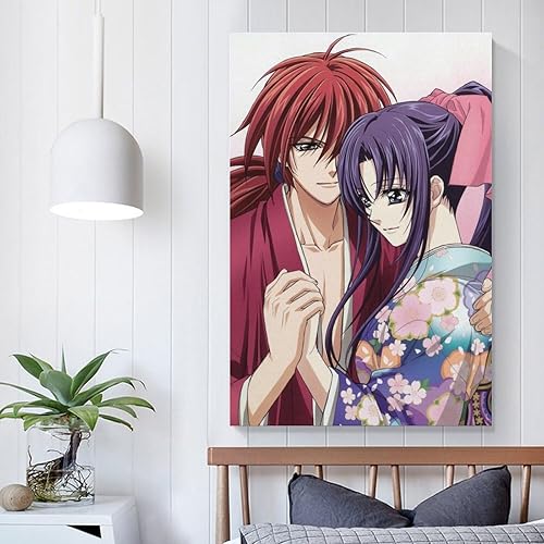 Miniatura 5 de Rurouni Kenshin - Póster de anime (42) para decoración del hogar, arte de pared, impresión para dormitorio, pintura decorativa para habitación,