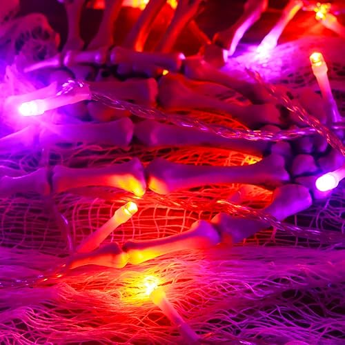 Miniatura 3 de Guirnalda de 500 luces LED para decoración de Hanukkah, luces colgantes parpadeantes enchufables impermeables para fiestas, Halloween, dormitorio,