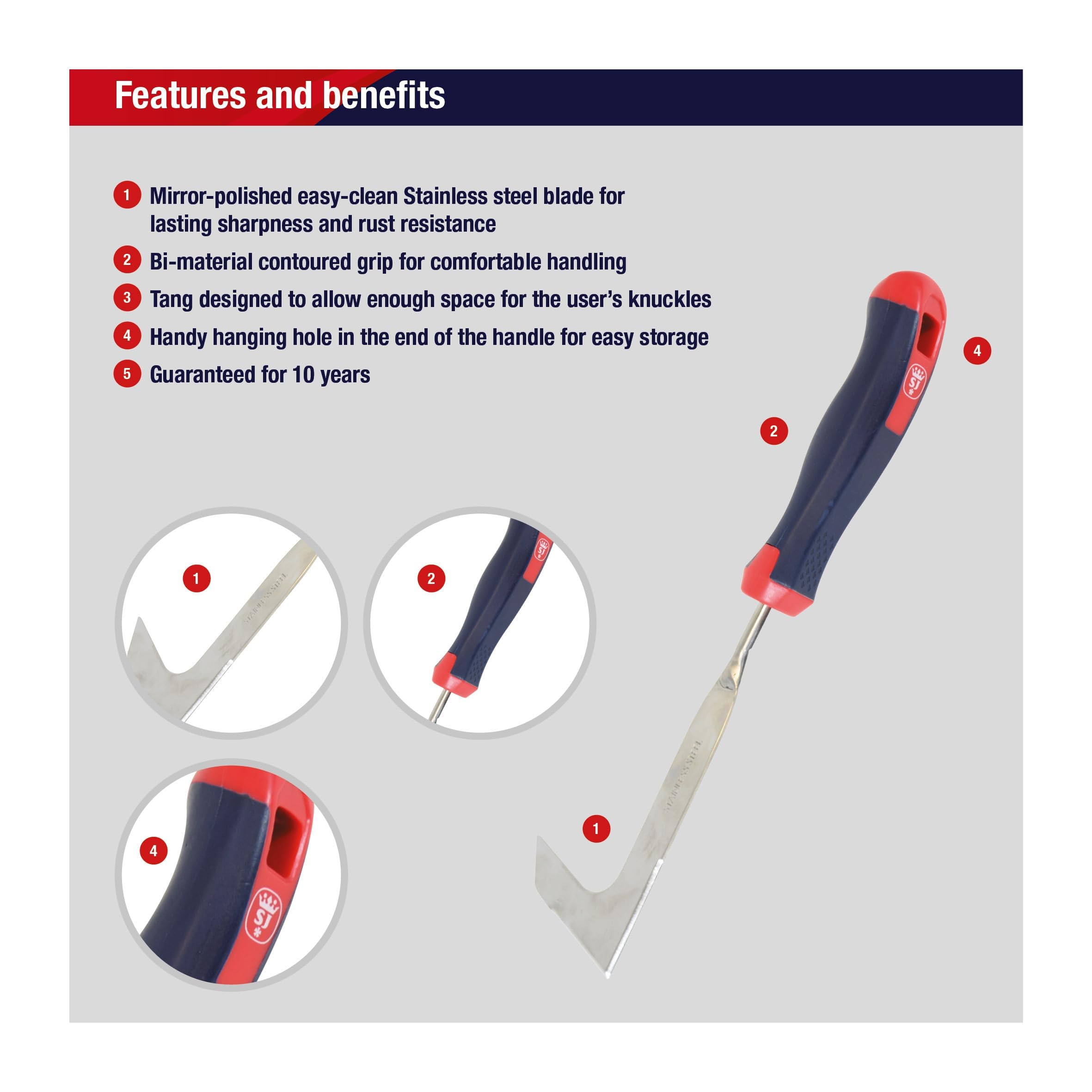 Spear & Jackson 3065EL Select Stainless Steel Mini Patio Knife — view 2