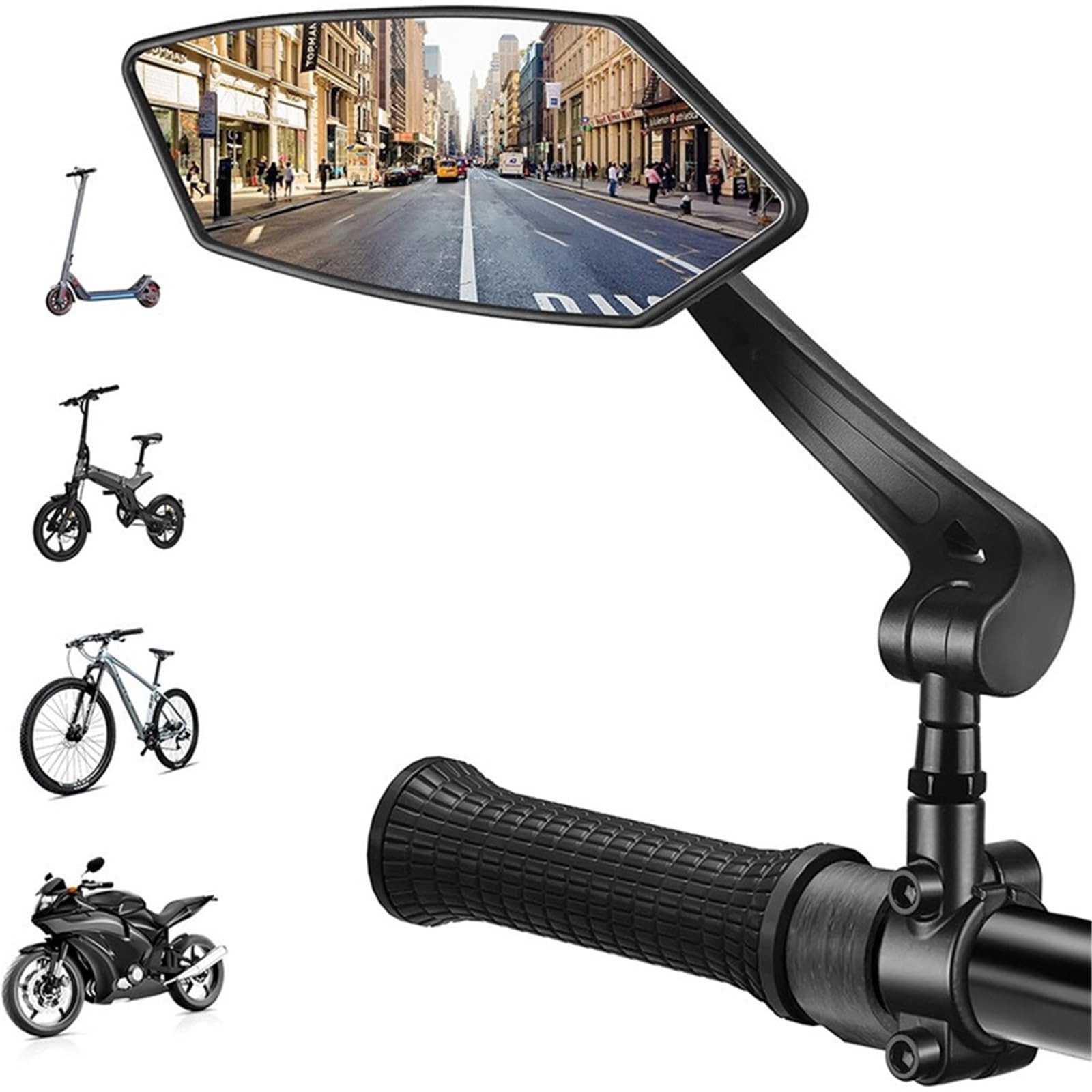 2 Stück Definition Field of View Fahrradspiegel for E-Bike-Zubehör mit robuster Konstruktion