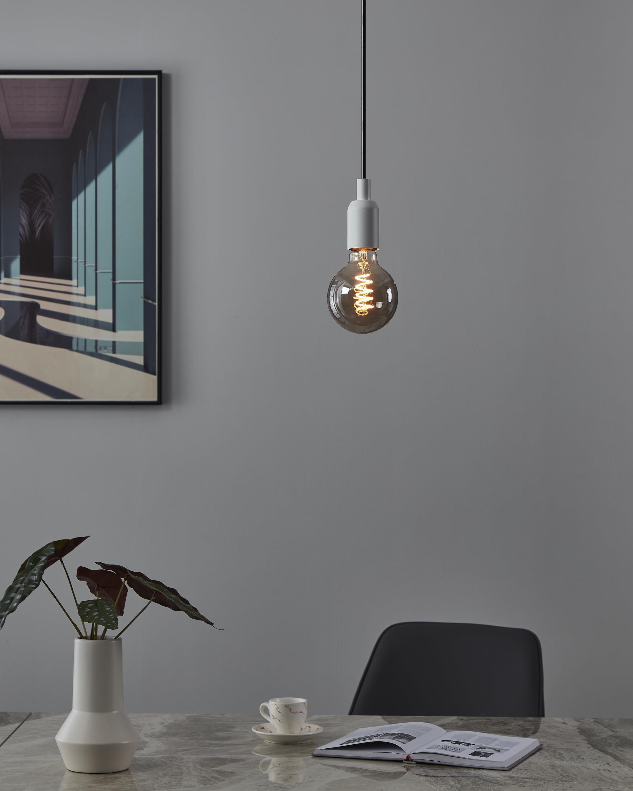 Eglo Dimmable E27 LED Globe, Vintage Spiral Filament Light Bulb, Edison lamp for Retro Lighting 4 watt, 100 Lumen - Image 3