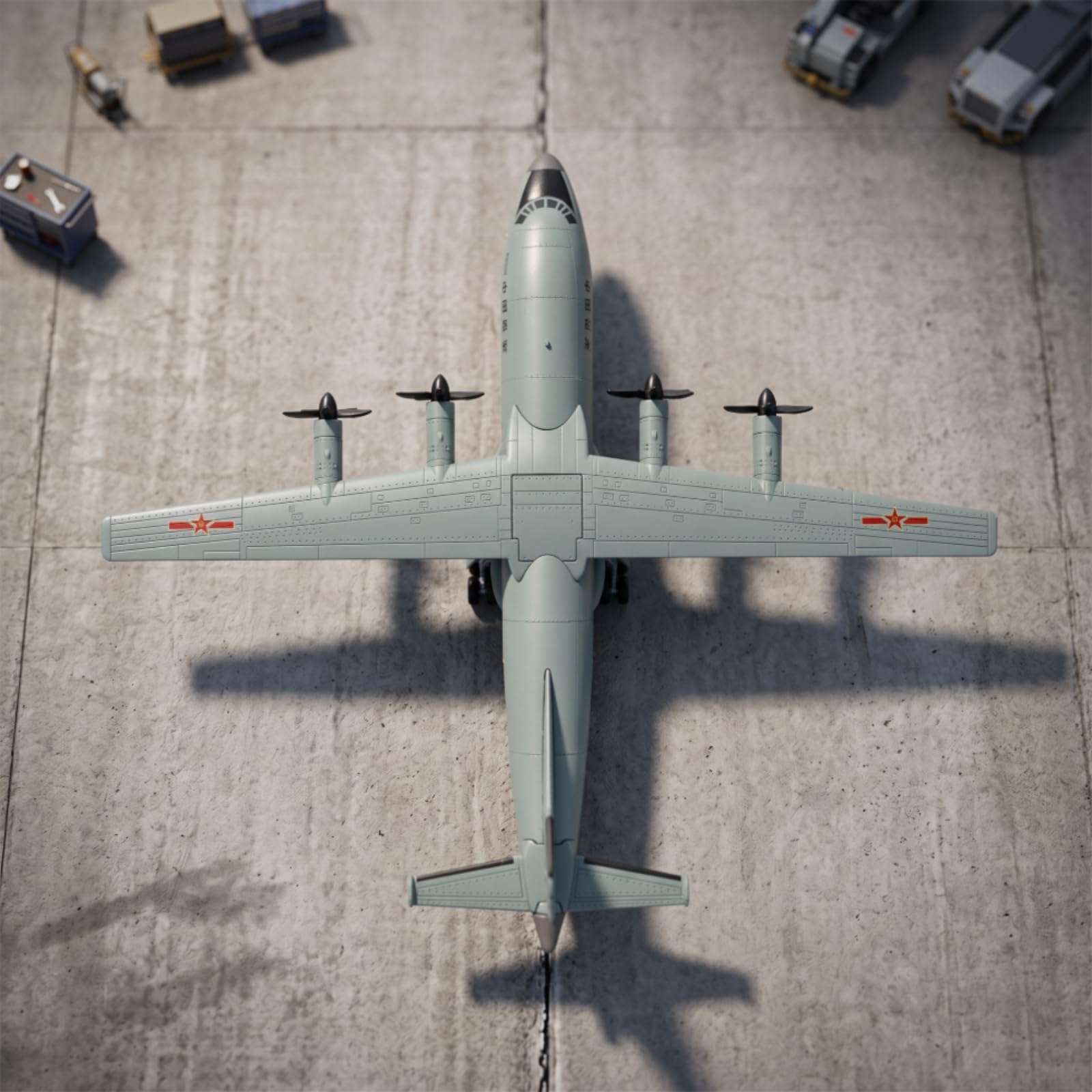 Modellino di Aereo con in 1:200 Riproduzione di Aereo da Trasporto Fedele All'originale Modellino con per Collezionisti