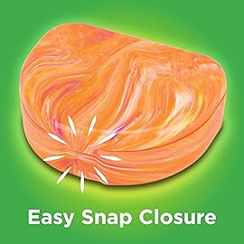 Practicon Marble Retainer Cases, Orthodontic Aligner Case, Mouth Guard Holder (3 Pack) (Orange & Pink)