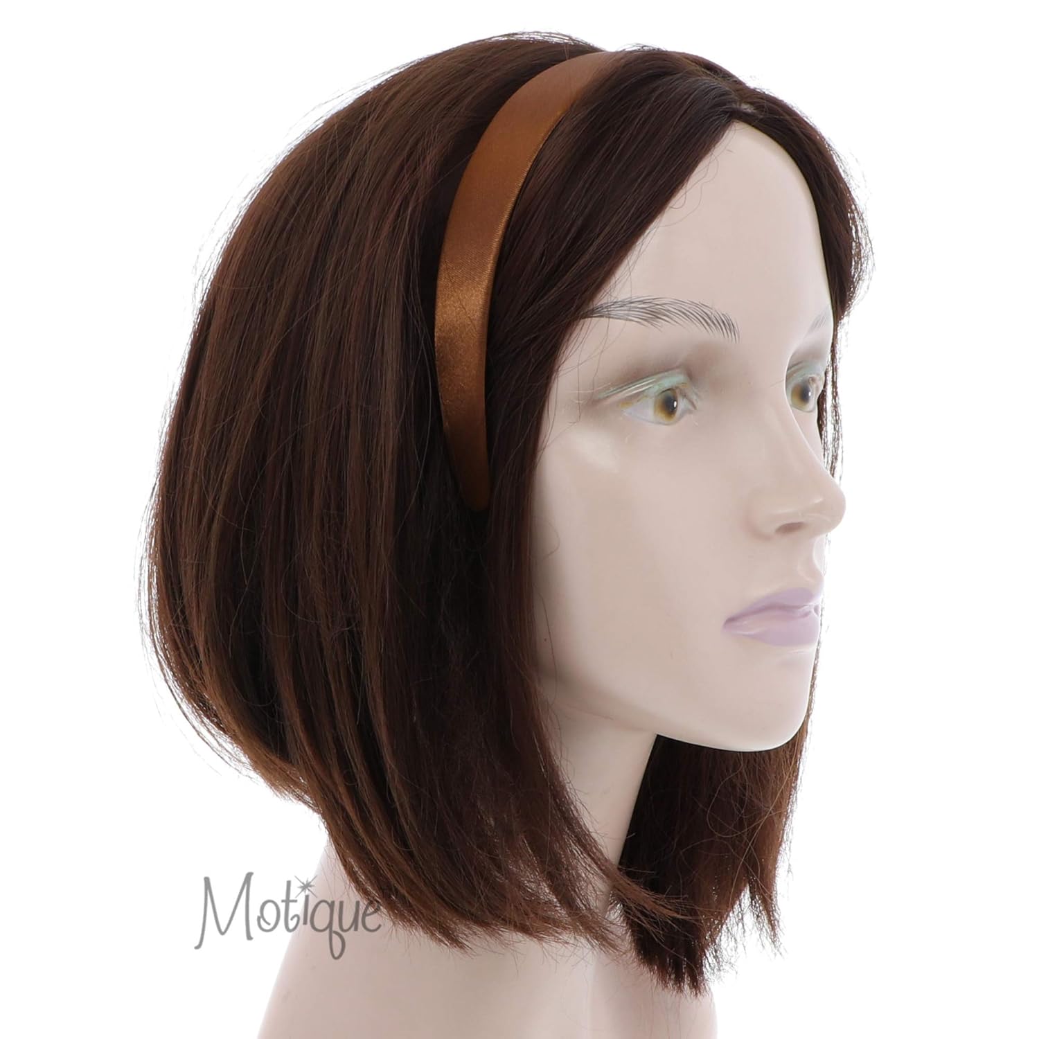 Light Brown 1 Inch Satin Hard Headband : Clothing, Shoes & Jewelry