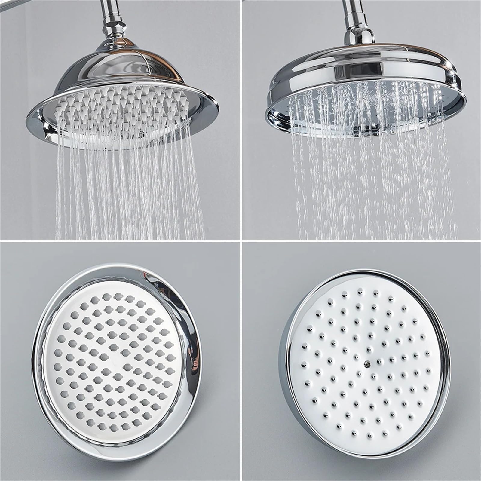Alcachofa-ducha-Retro Grifo de cabezal ducha tipo lluvia dorado latón