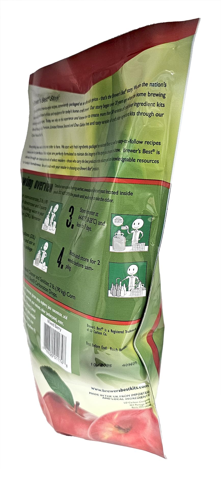 Home Brew Ohio hozq8–1353 glutenfrei Cider House Select Cherry Cider Kit, Multi