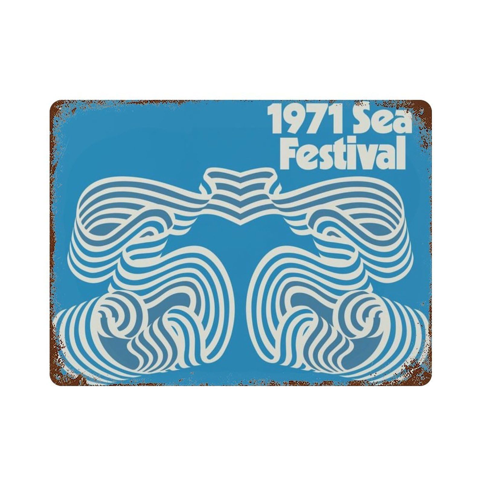 xiaoxiaoshen 1972 SEA FESTIVAL Surf Board Big Sur Venice Beach Boys California Wall Decor Art Metal Tin Poster Modern Home Decor Art Home Bar Shop Decorations Vintage Sign 30x40cm