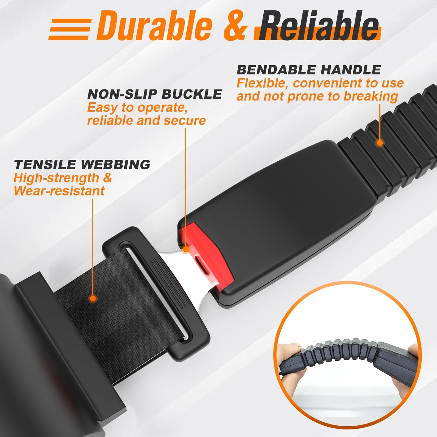 4PCS Golf Cart Seat Belts Kit for Club Car, EZGO, Yamaha Carts, 42" Retractable Universal Seat Belts Kit for Most People, Street Legal Seat Belt Golf Carts Front&Rear Seat (Without Bracket)