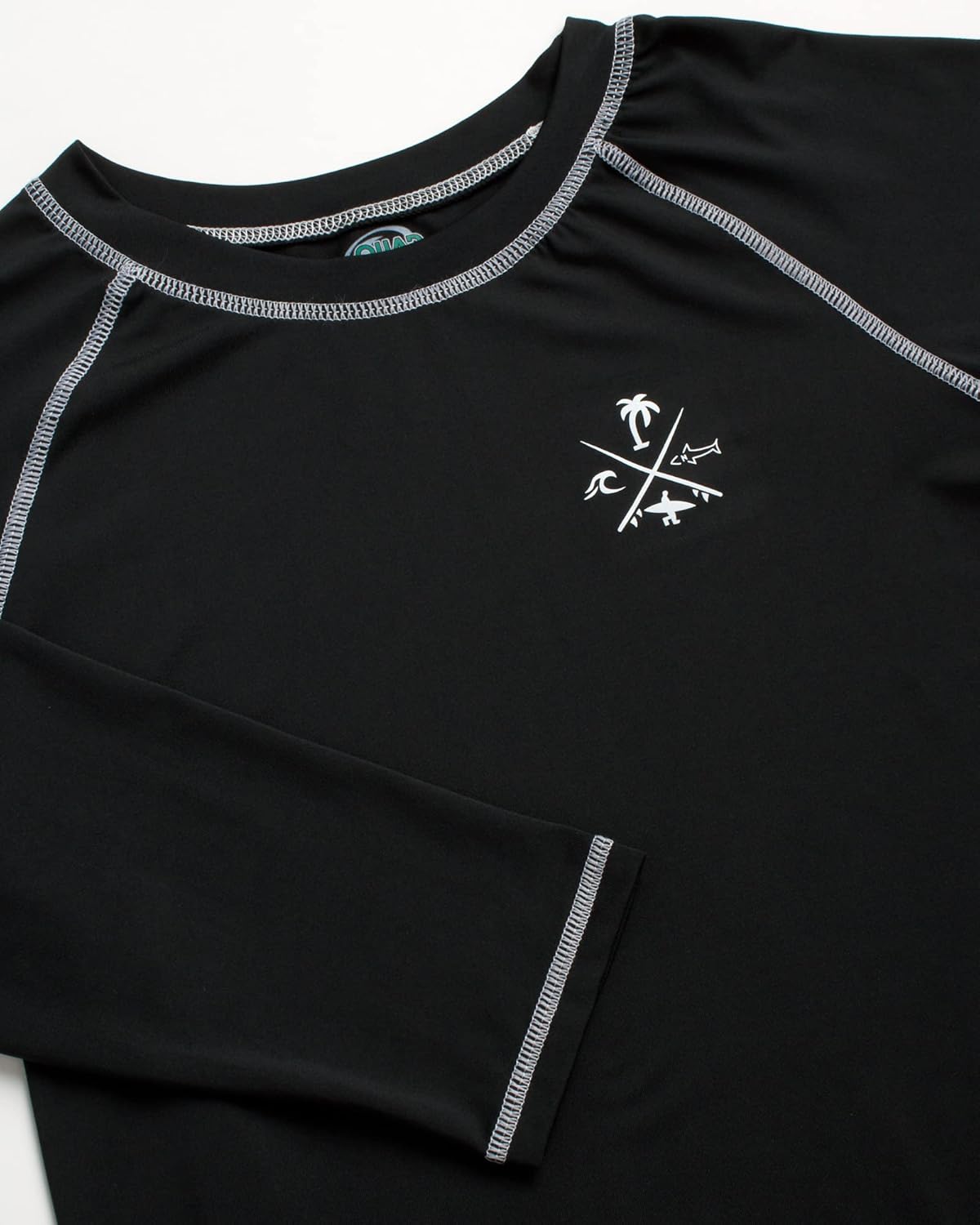 Quad Seven Boys Swim Shirt - Quicky Dry Sun Protection Long Sleeve Rash Guard for Boys Youth Kids Swimwear (Sizes: 5-18) - Image 4