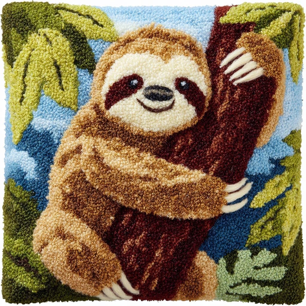 Henypt Latch Hook Kits for Beginners Sloth