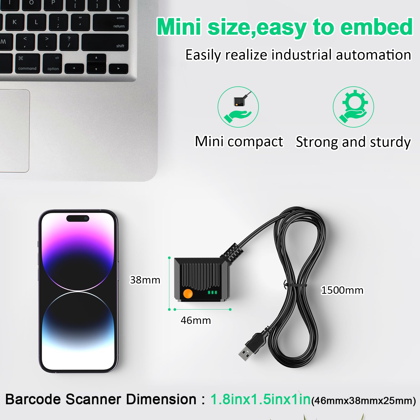 Amazon.com : Symcode 2D Embedded Barcode Scanner Fixed Mount