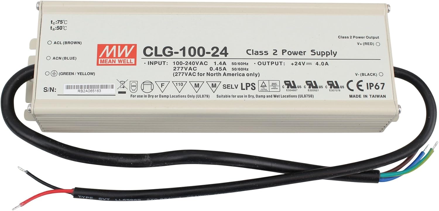Mean Well CLG-100-24 AC/DC Power Supply Single Out 24V 5-Pin
