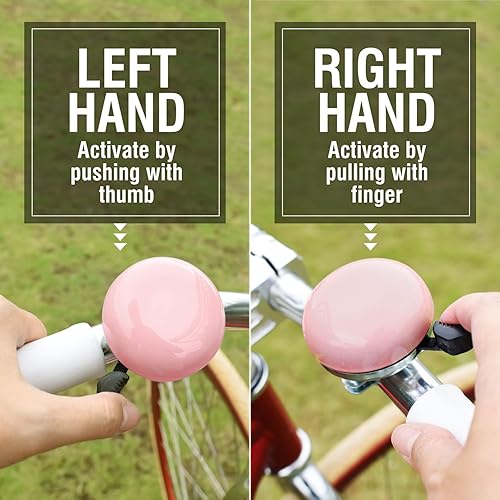 Miniatura 4 de MARQUE Campana de bicicleta Beach Cruiser  Diseño clásico de campana de bicicleta para adultos y niños con sonido de anillo tradicional