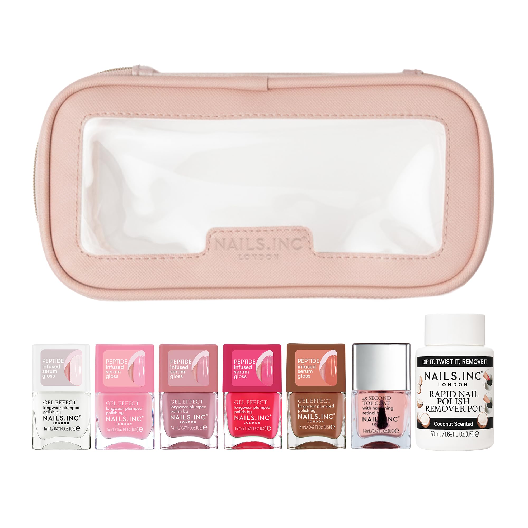 Plump and Glow 8-Piece Peptide-Infused Nail Polish Set